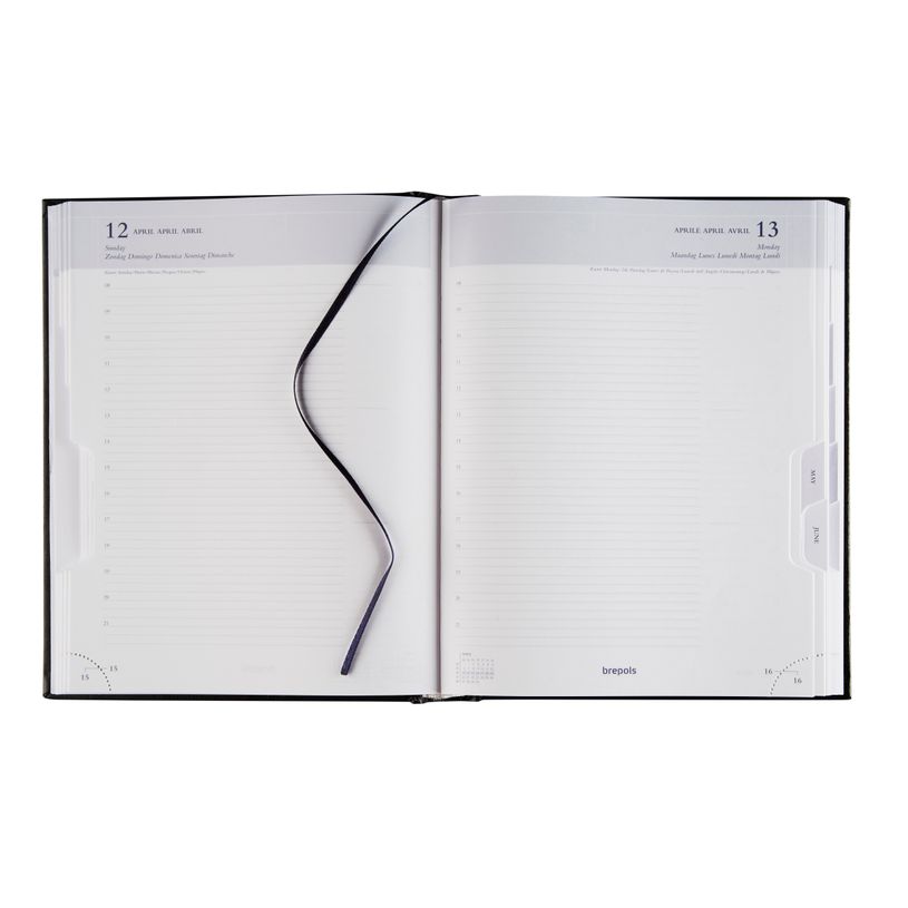 5412303007191-Agenda Lima Ambassador - 1 jour par page - 17 x 22 cm - noir - Brepols--1
