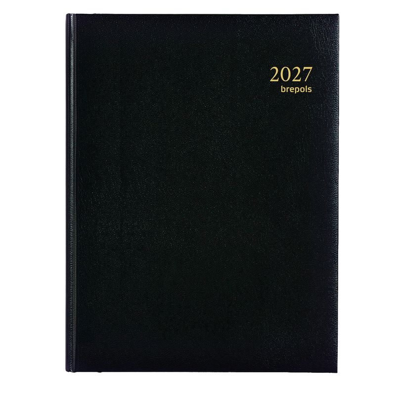 5412303007191-Agenda Lima Ambassador - 1 jour par page - 17 x 22 cm - noir - Brepols--0