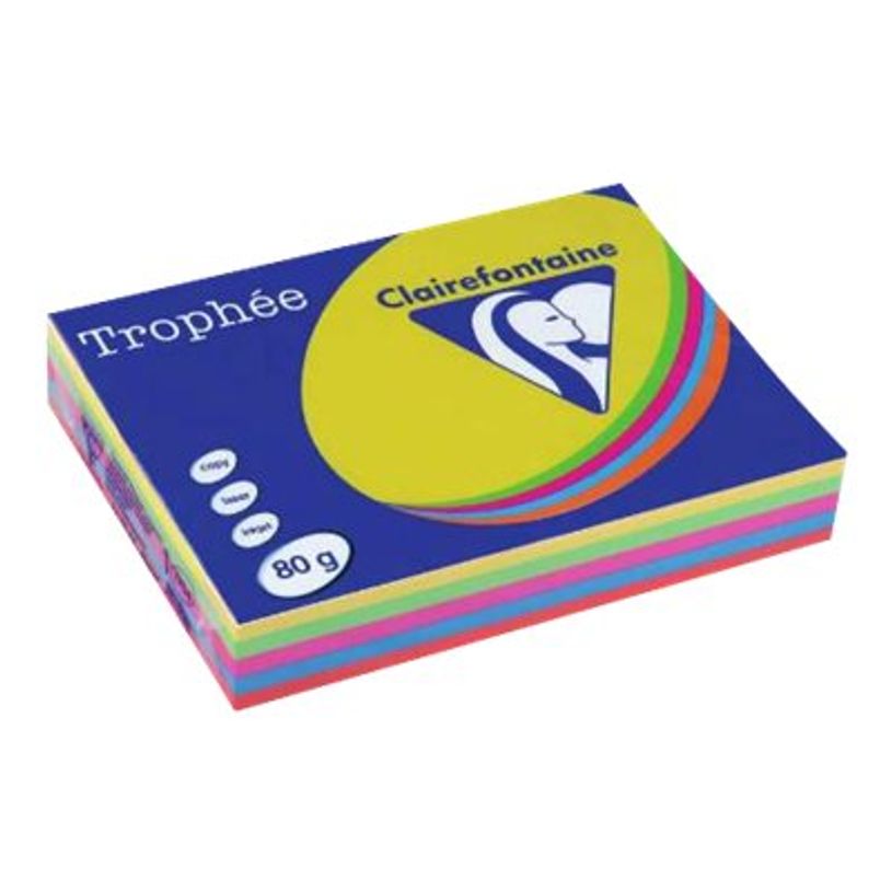 3329680297508-Clairefontaine Trophée - Papier couleur - A4 (210 x 297 mm) - 80 g/m² - 500 feuilles - v-P_300008175_1-0