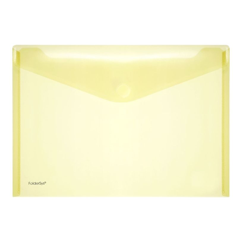 4250037409505-FolderSys - valisette - pour A4 - capacité : 100 feuilles - jaune, transparent-P_300009560_1-0