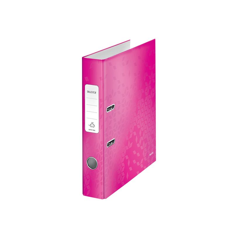 4002432394739-Leitz WOW 180° - classeur à levier - pour A4 - capacité : 350 feuilles - rose métallis-P_300009686_6-0