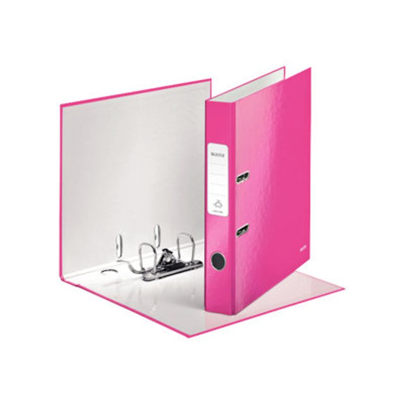 4002432394739-Leitz WOW 180° - classeur à levier - pour A4 - capacité : 350 feuilles - rose métallis-P_300009686_7-1