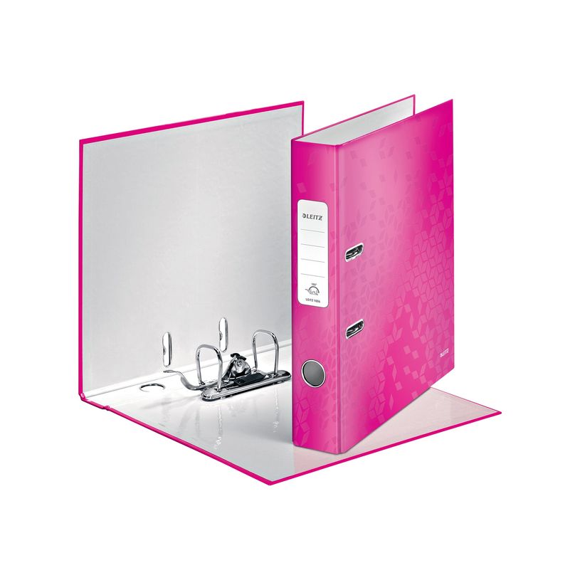 4002432394739-Leitz WOW 180° - classeur à levier - pour A4 - capacité : 350 feuilles - rose métallis-P_300009686_8-2
