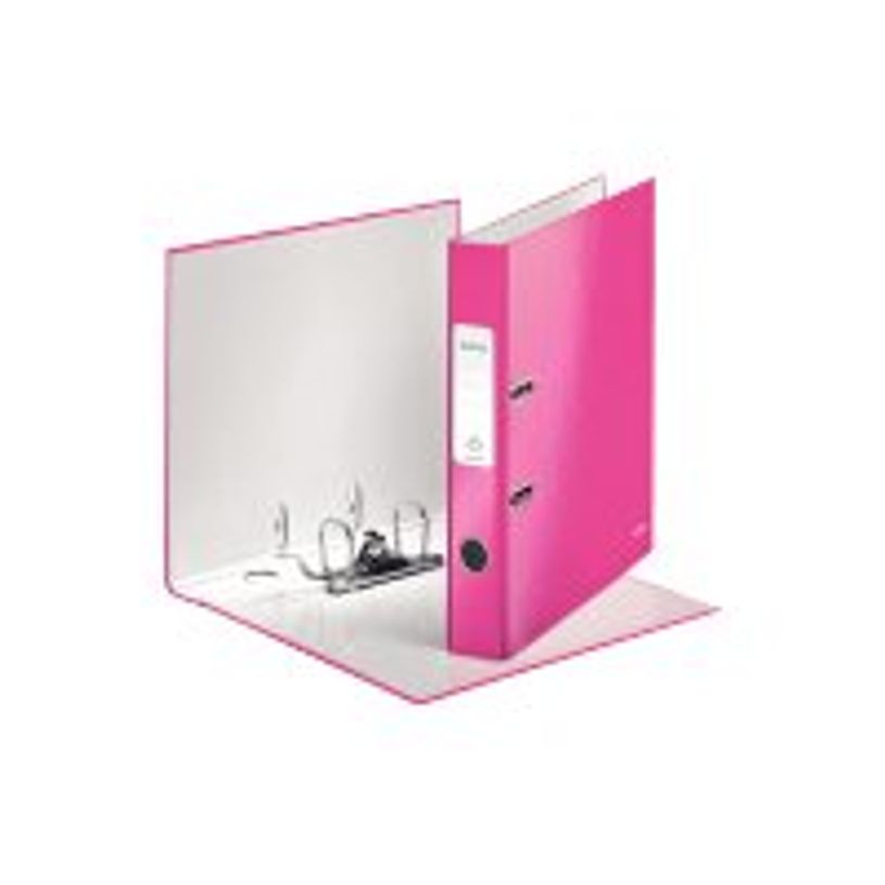 4002432394739-Leitz WOW 180° - classeur à levier - pour A4 - capacité : 350 feuilles - rose métallis-P_300009686_9-3