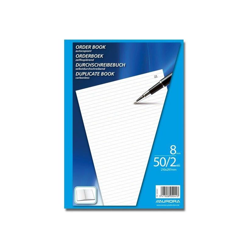 5411028050413-Aurora - livre de commandes - 50 feuilles - A4 - en double-P_300010749_1-0