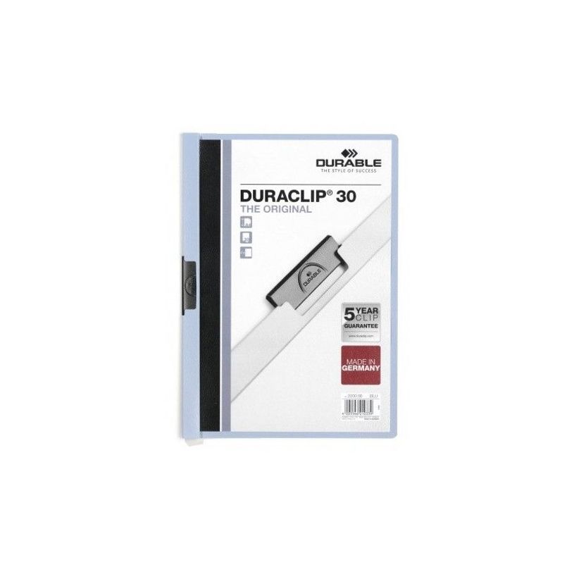 4005546210339-DURABLE DURACLIP 30 - Chemise à clip - pour A4 - capacité : 30 feuilles - bleu avec couv-P_300010821_1-0