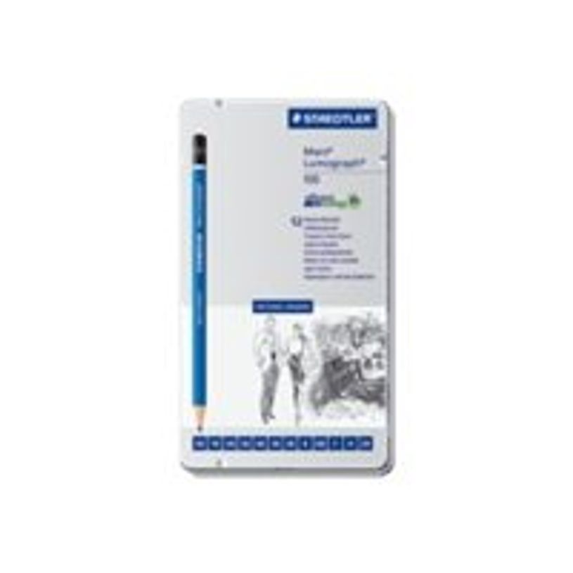 4007817114681-STAEDTLER Mars Lumograph - Crayon - graphite - assorti - 2 mm-P_300011984_1-0