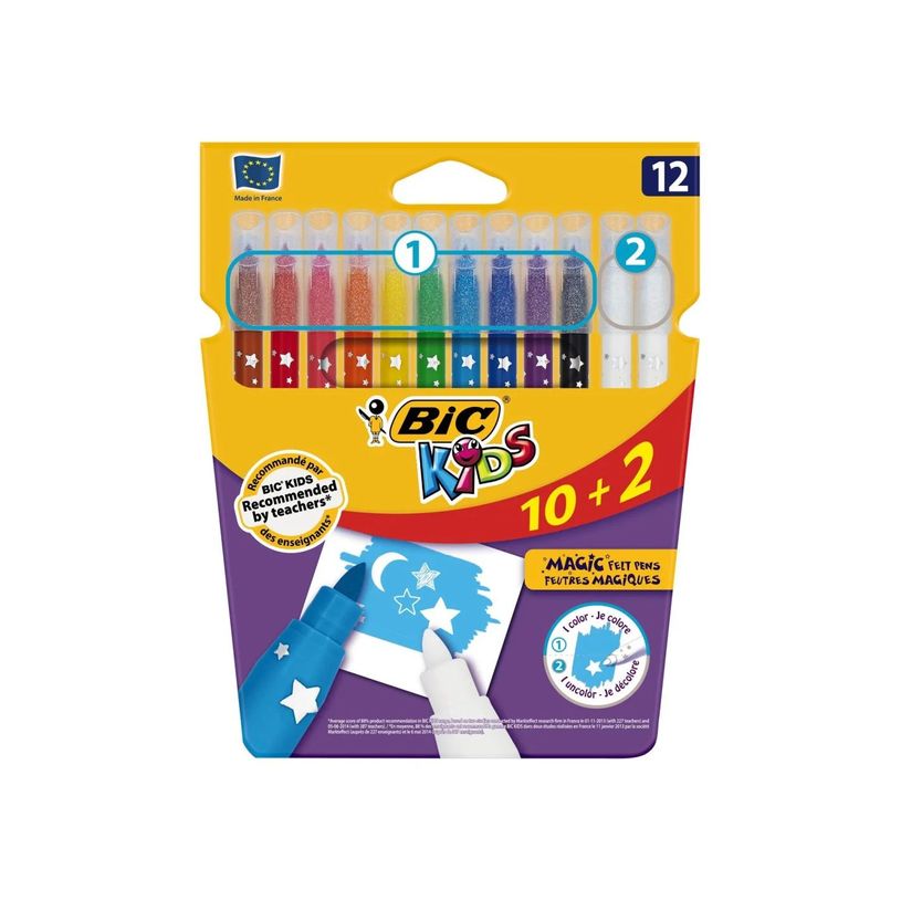 3086123174085-BIC Kids Magic - 10+2 Feutres de coloriage à pointe fine--0