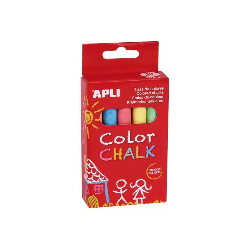 8410782145745-APLI - Craie - sulfate de calcium - pour tableau noir, revêtement - jaune, bleu, lilas, o-P_300012176_1-0