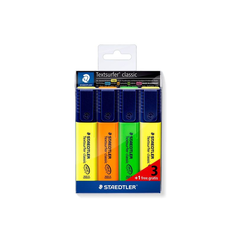 4007817019535-STAEDTLER Textsurfer classic 364 - Surligneur - jaune, orange, vert - 1-5 mm-P_300012417_5-0