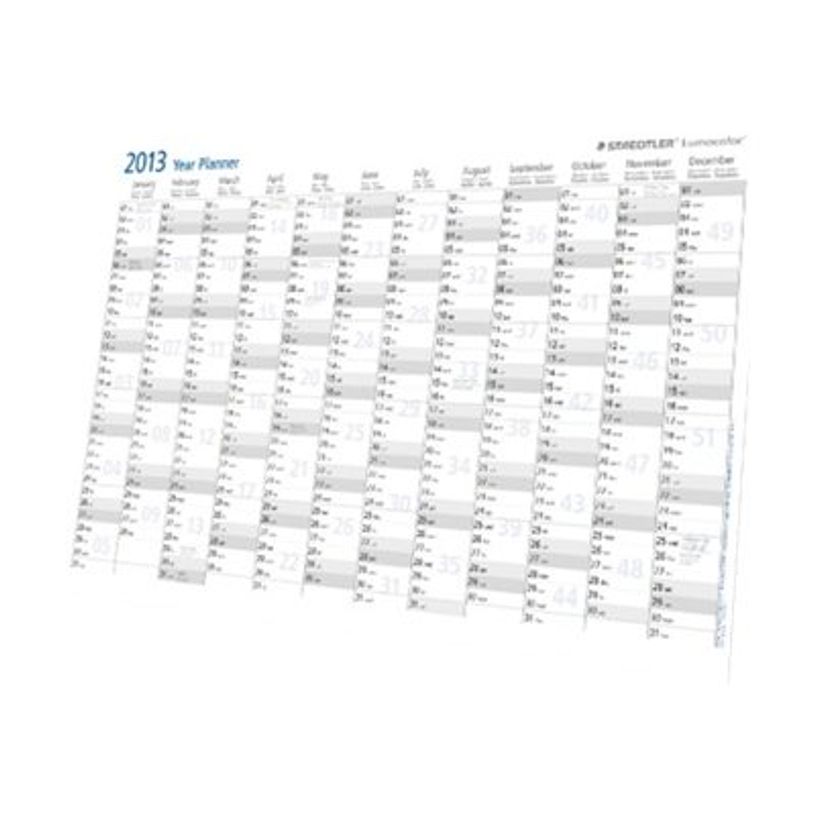 4007817641149-STAEDTLER Lumocolor - planning annuel 2023 effaçable - rouleau 84 x 60 cm-P_300013289_1-0