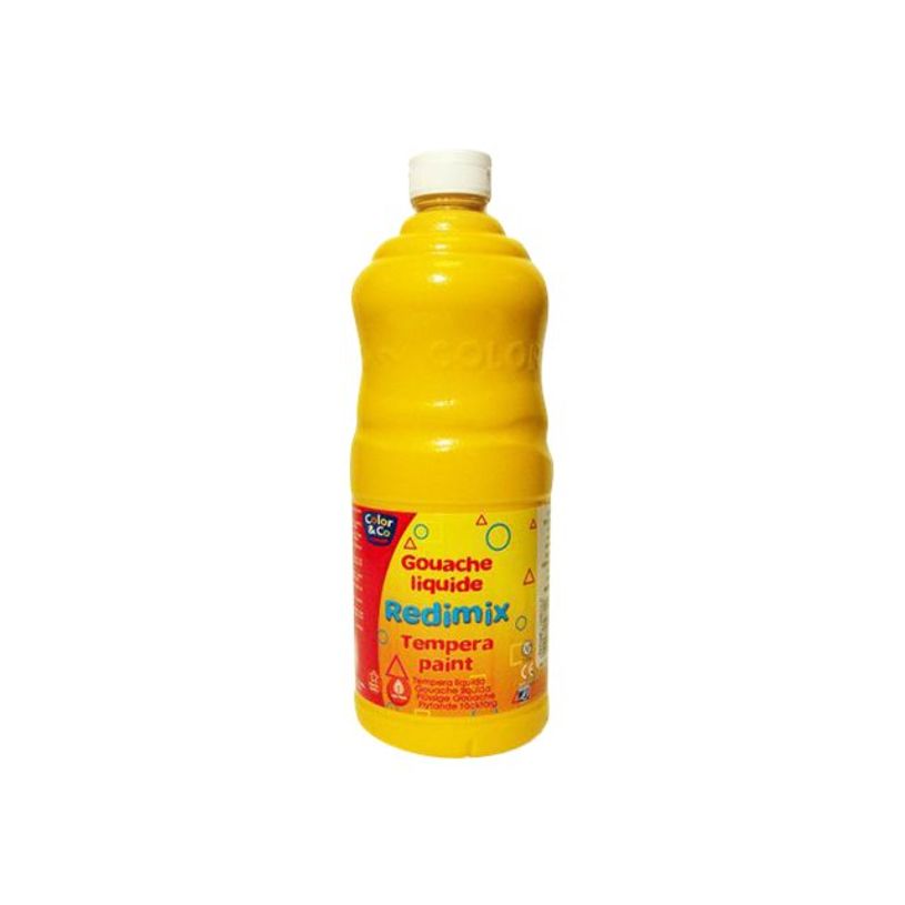 3013641880242-Lefranc Bourgeois REDIMIX - Peinture - peinture à tempera - jaune brillant - 1 L-P_300013820_1-0