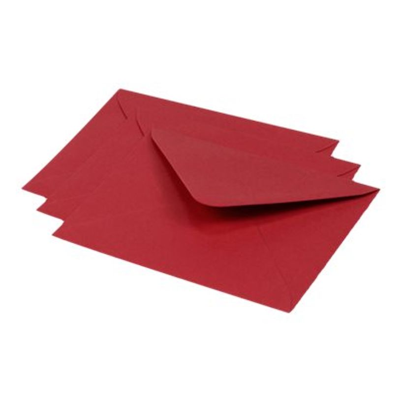 3329680601589-Pollen - enveloppe - 125 x 138 mm - côté ouvert - rouge intense - pack de 20-P_300013929_2-1