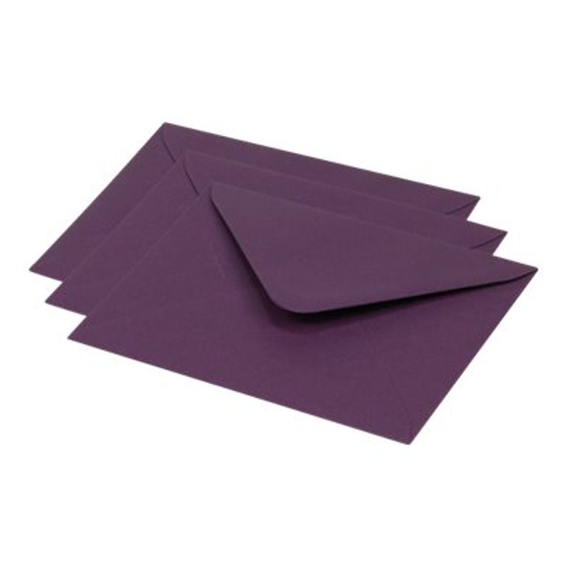 3329680601244-Pollen - enveloppe - 125 x 138 mm - côté ouvert - cassis - pack de 20-P_300013933_2-1