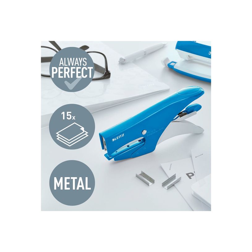 4002432100156-Leitz WOW pince agrafeuse - 15 feuilles - bleu métallique-P_300014225_6-3