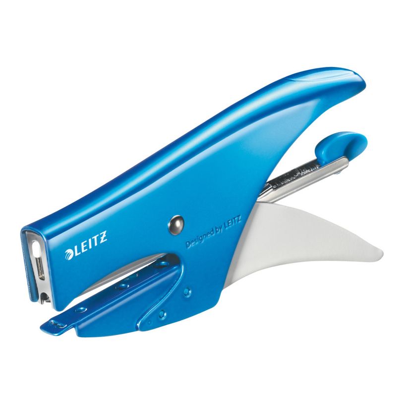 4002432100156-Leitz WOW pince agrafeuse - 15 feuilles - bleu métallique-P_300014225_7-4