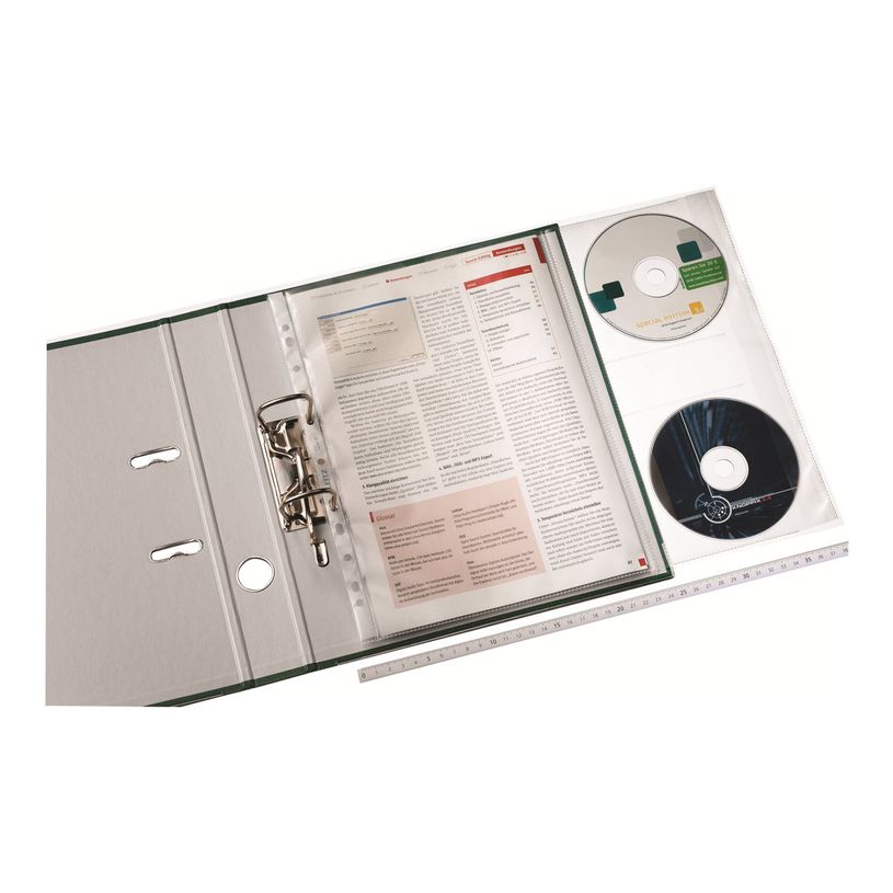 4002432363407-Leitz - pochette perforée - pour A4 - capacité : 40 feuilles - clair (pack de 5)-P_300014255_2-1