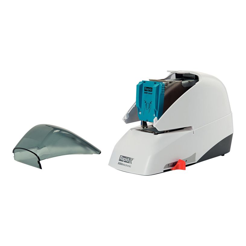 7313469932120-Rapid 5050e - agrafeuse électrique - 50 feuilles - plastique, métal - blanc et noir-P_300015905_5-1