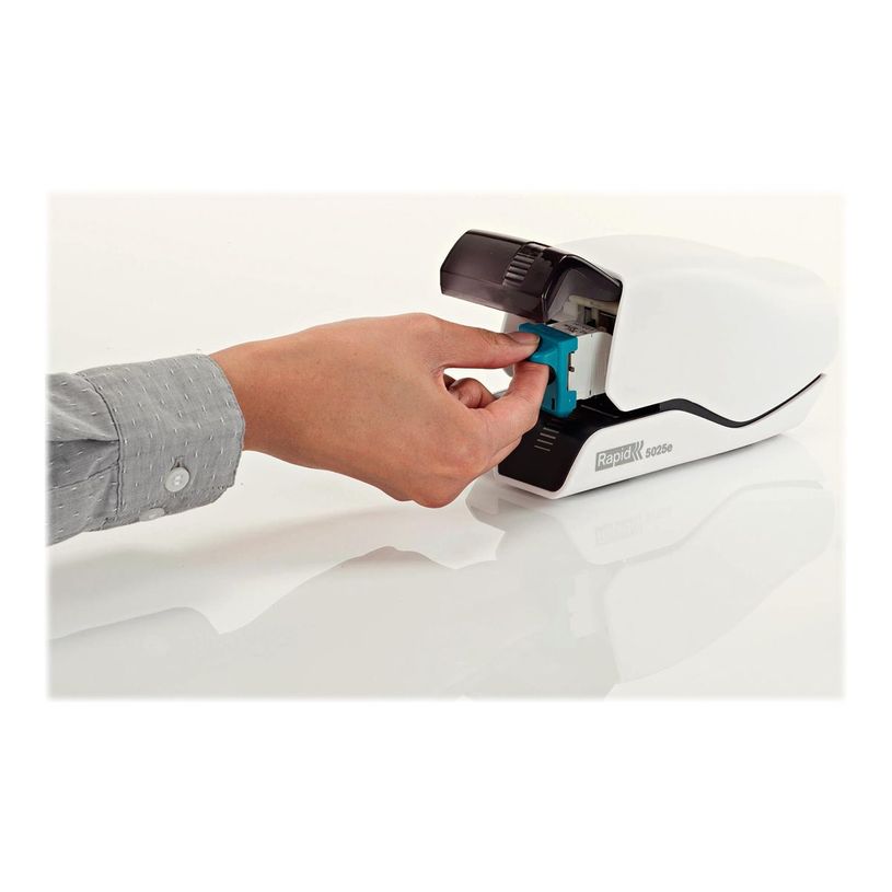 7313460952004-Rapid Supreme 5025e - agrafeuse électrique - 25 feuilles - plastique, métal - blanc-P_300015942_5-4