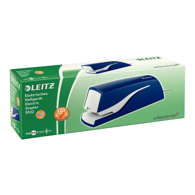 4002432399734-Leitz NeXXt agrafeuse électrique - 10 feuilles - plastique, métal - bleu-P_300015949_3-2