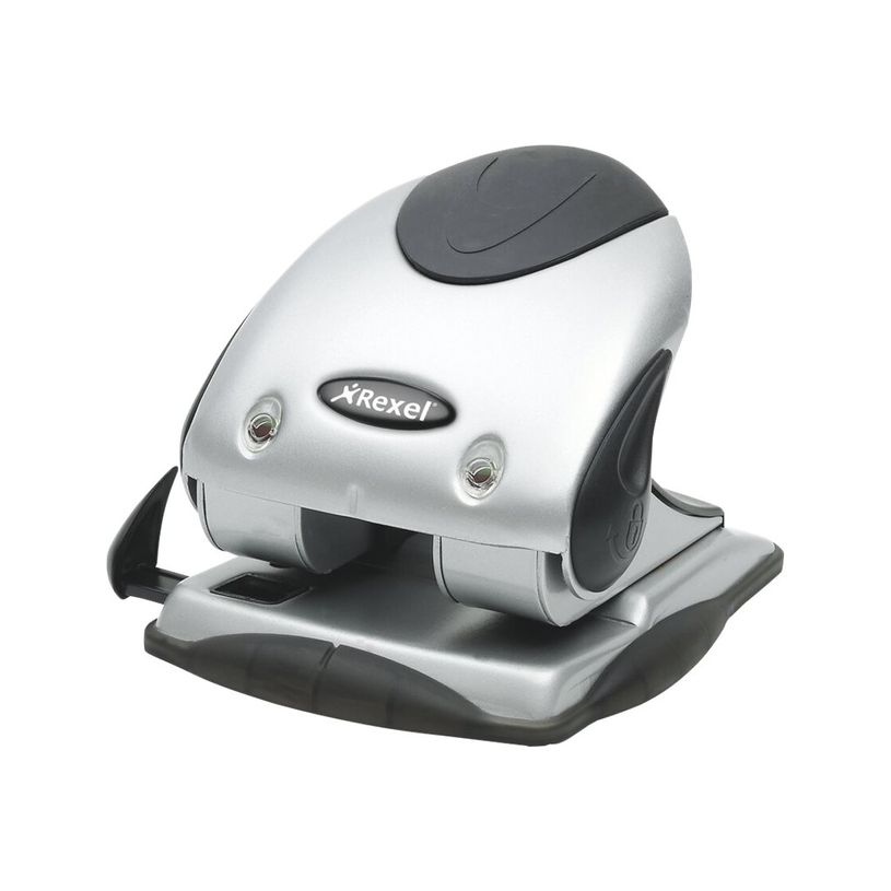 5028252116350-Rexel Precision P240 - perforateur - 40 feuilles - 2 trous - noir, argent-P_300016030_5-1