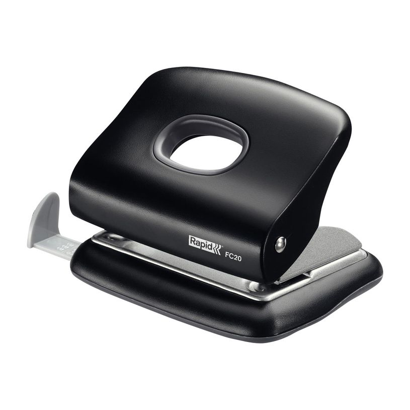 7313462564007-Rapid Fashion FC20 - perforateur - 20 feuilles - 2 trous - métal, plastique ABS - noir-P_300016042_1-0