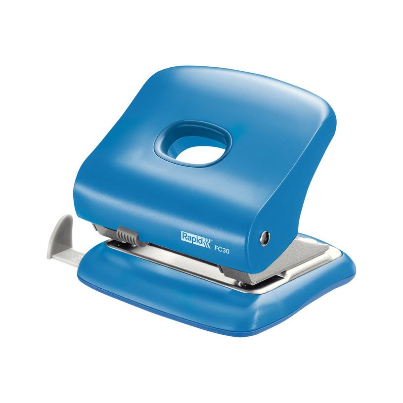 4051661012723-Rapid Fashion FC30 - perforateur - 30 feuilles - 2 trous - métal, plastique ABS - bleu cl-P_300016047_1-0