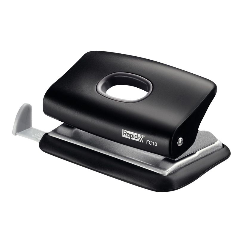 7313466385011-Rapid Fashion FC10 - perforateur - 10 feuilles - 2 trous - métal, plastique ABS - noir-P_300016050_1-0