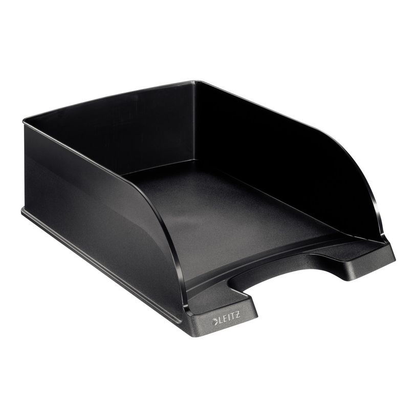 4002432370917-Leitz Plus - corbeille à courrier - pour A4 - noir-P_300016541_5-2