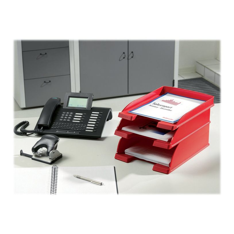 4002432370887-Leitz Plus - Corbeille à courrier - A4 - rouge-P_300016542_1-2
