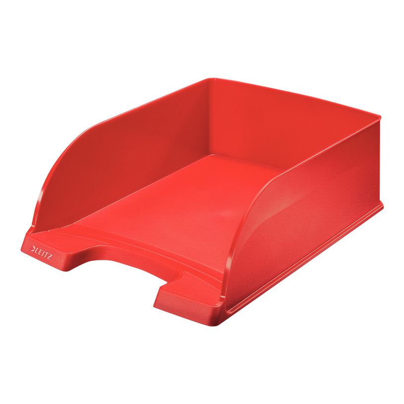 4002432370887-Leitz Plus - Corbeille à courrier - A4 - rouge-P_300016542_2-0