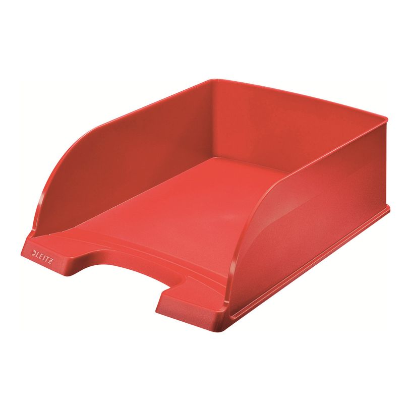 4002432370887-Leitz Plus - Corbeille à courrier - A4 - rouge-P_300016542_3-1