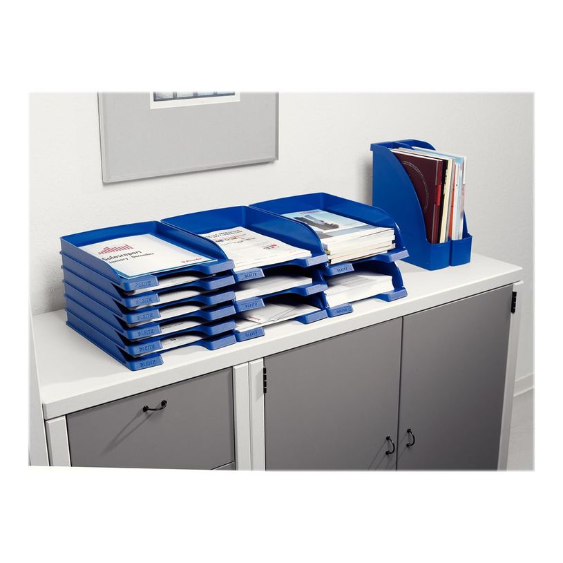 4002432374847-Leitz Plus Slim - corbeille à courrier - pour A4 - bleu-P_300016547_1-4