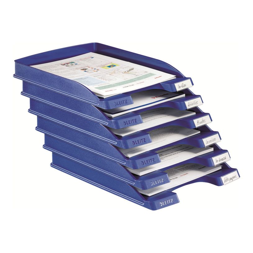 4002432374847-Leitz Plus Slim - corbeille à courrier - pour A4 - bleu-P_300016547_5-3