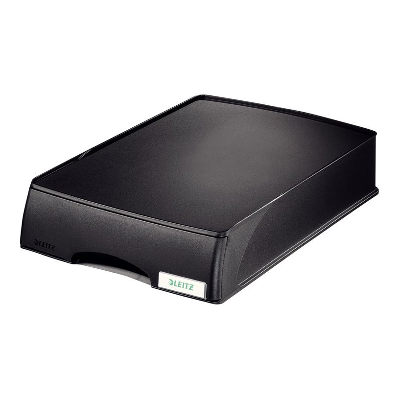 4002432393534-Leitz Plus - corbeille à courrier - pour A4 - noir-P_300016575_3-0