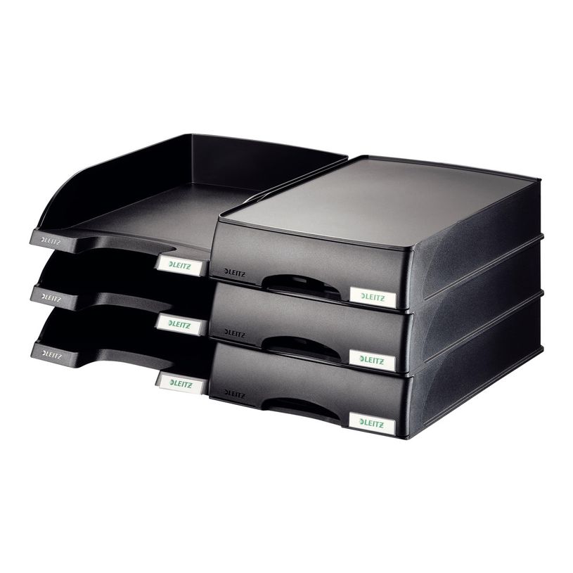 4002432393534-Leitz Plus - corbeille à courrier - pour A4 - noir-P_300016575_4-1
