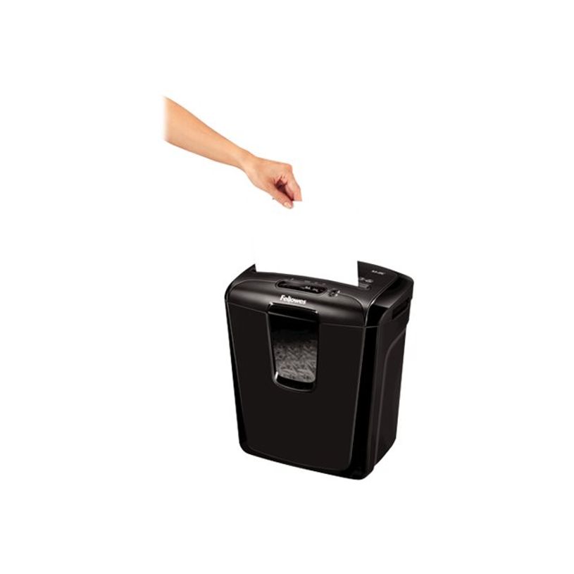 043859647422-Fellowes Powershred M-8C - destructeur de documents coupe croisée - 8 feuilles - Corbeille-P_300018456_7-5