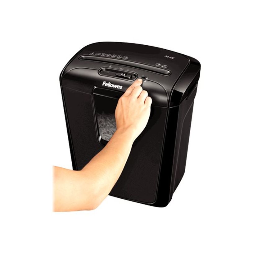 043859647422-Fellowes Powershred M-8C - destructeur de documents coupe croisée - 8 feuilles - Corbeille-P_300018456_9-6