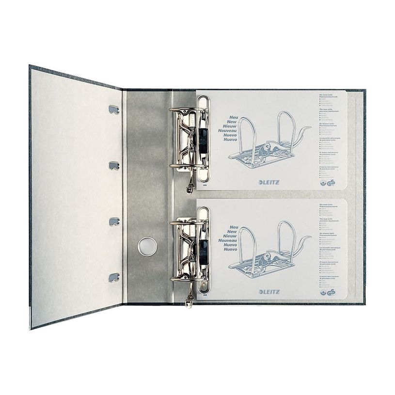 4002432301249-Leitz 180° - classeur à levier - pour A5 - capacité : 1000 feuilles - noir marbré-P_300018705_3-2