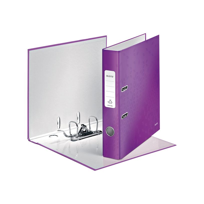 4002432104079-Leitz WOW 180° - Classeur à levier - Dos 50 mm - A4 - pour 350 feuilles - violet métall-P_300018713_9-2