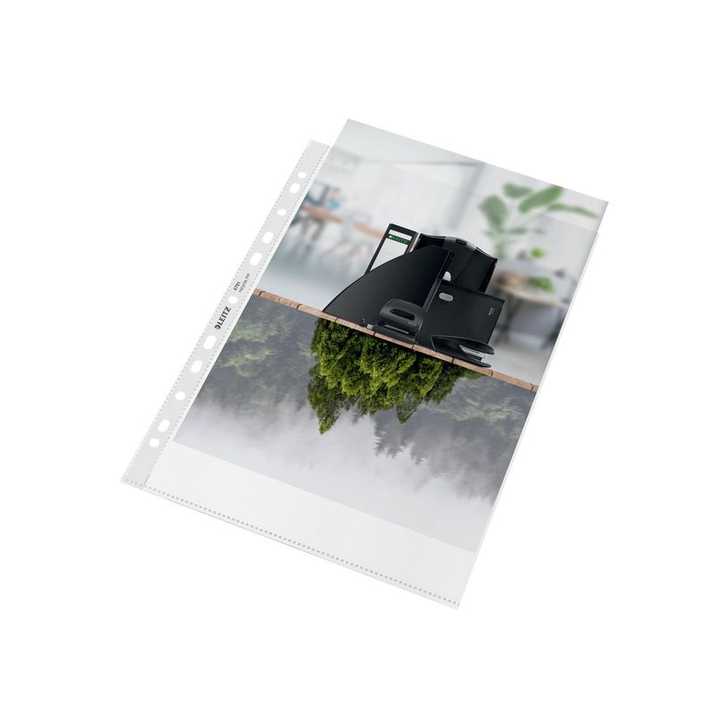 4002432394869-Leitz Re:cycle - pochette perforée - pour A4 - capacité : 25 feuilles - transparent-P_300018766_4-3