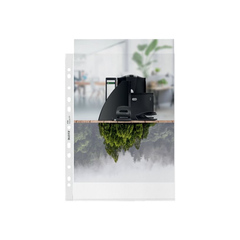4002432394869-Leitz Re:cycle - pochette perforée - pour A4 - capacité : 25 feuilles - transparent-P_300018766_5-4