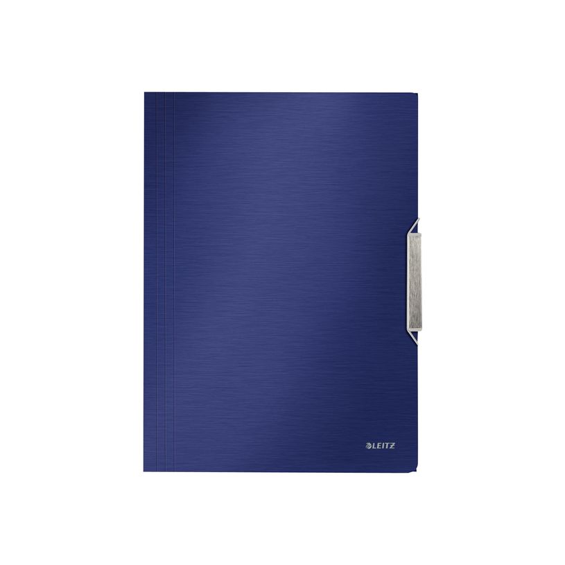 4002432108015-Leitz Style - chemise à 3 rabats - pour A4 - capacité : 150 feuilles - bleu titane-P_300018771_1-0