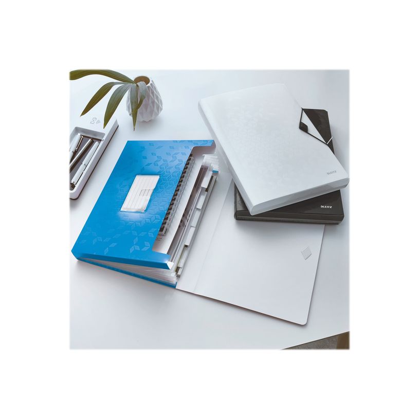 4002432106004-Leitz WOW - valisette - 6 positions - pour A4 - à onglets - bleu métallique-P_300018781_2-4