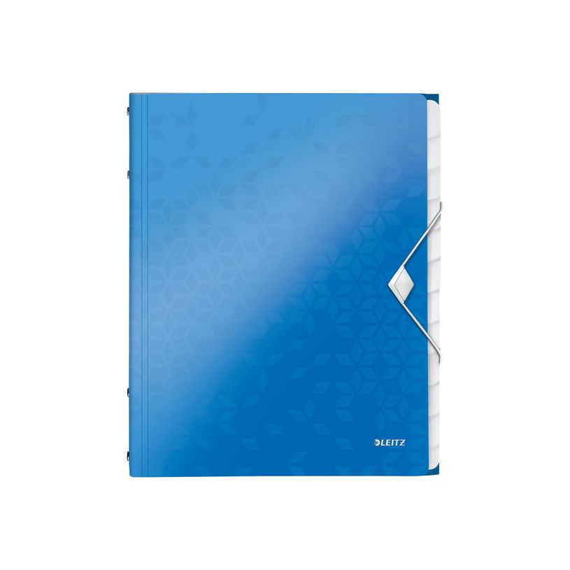 4002432106288-Leitz WOW - classeur - 12 positions - pour A4 - capacité : 200 feuilles - à onglets - bl-P_300018800_3-0