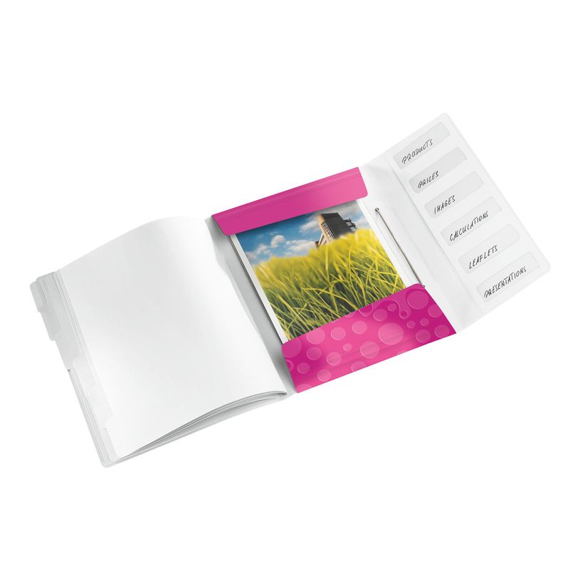 4002432106202-Leitz WOW - classeur - 6 positions - pour A4 - capacité : 200 feuilles - à onglets - ros-P_300018808_5-1