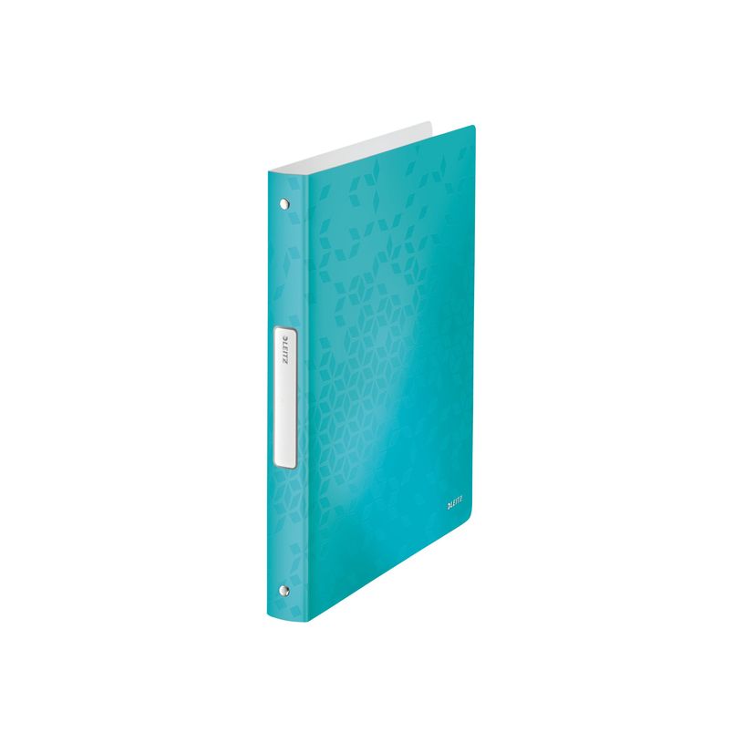 4002432106448-Leitz WOW - classeur à anneaux - pour A4 - capacité : 200 feuilles - menthe métallique-P_300018811_1-0