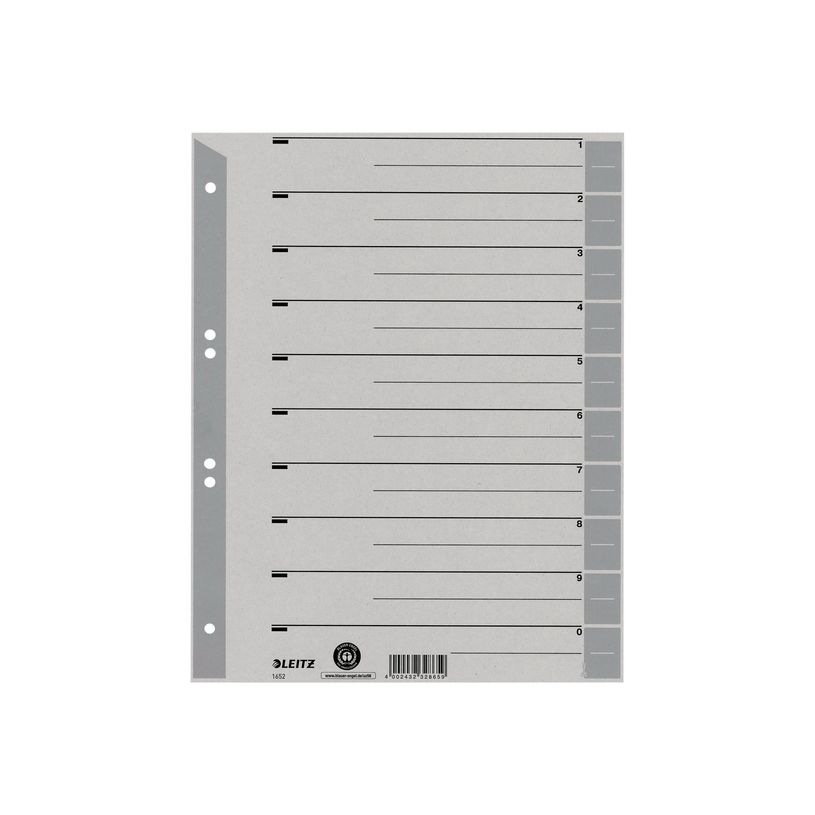 4002432452187-Leitz - intercalaire - pour A4 - à onglets - gris-P_300018819_3-0