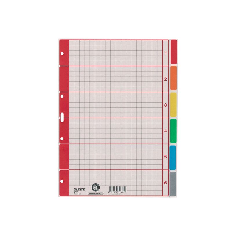 4002432328819-Leitz - intercalaire - 6 positions - pour A4 - capacité : 6 feuilles - à onglets - multi-P_300018821_3-0