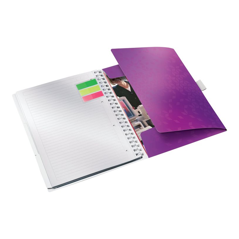4002432108466-Leitz WOW Be Mobile - Bloc collège polypro - reliure à anneaux métalliques - A4 - 160 p-P_300019026_2-5